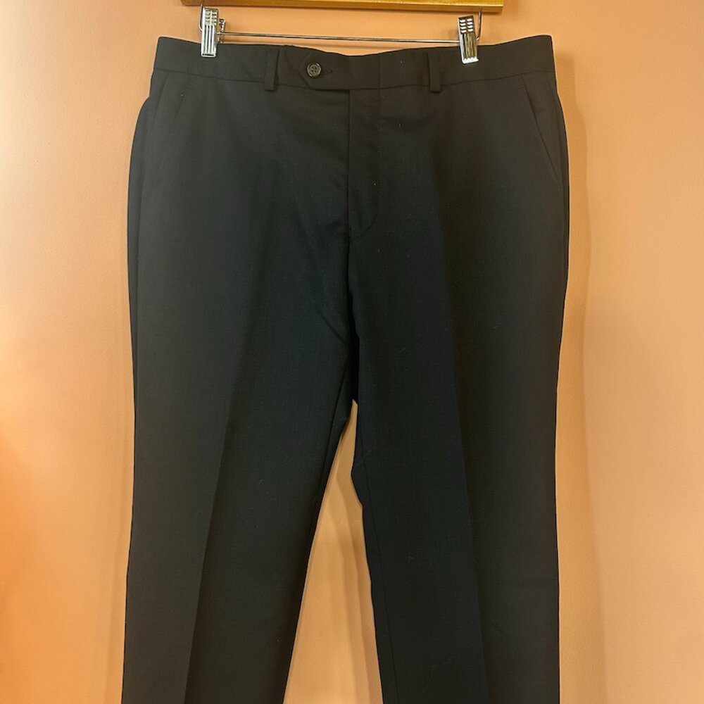 MENS Ralph Lauren Classic Fit WOOL Navy Pants 33W x 30L- BARELY WORN